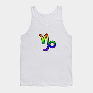 Capricorn Rainbow Pride Symbol Tank Top